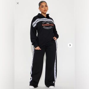 Fashion Nova Manhattan Fleece pantset